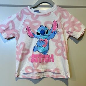 Disney x Zara Stitch Kids T-Shirt - Pink and Blue